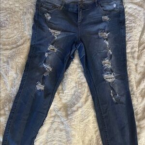 TORRID Distressed Skinny Jeans